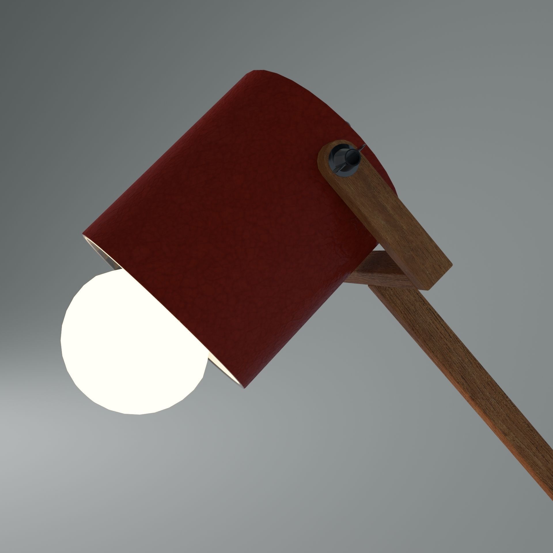Articulated lamp Low-poly 3D model_7
