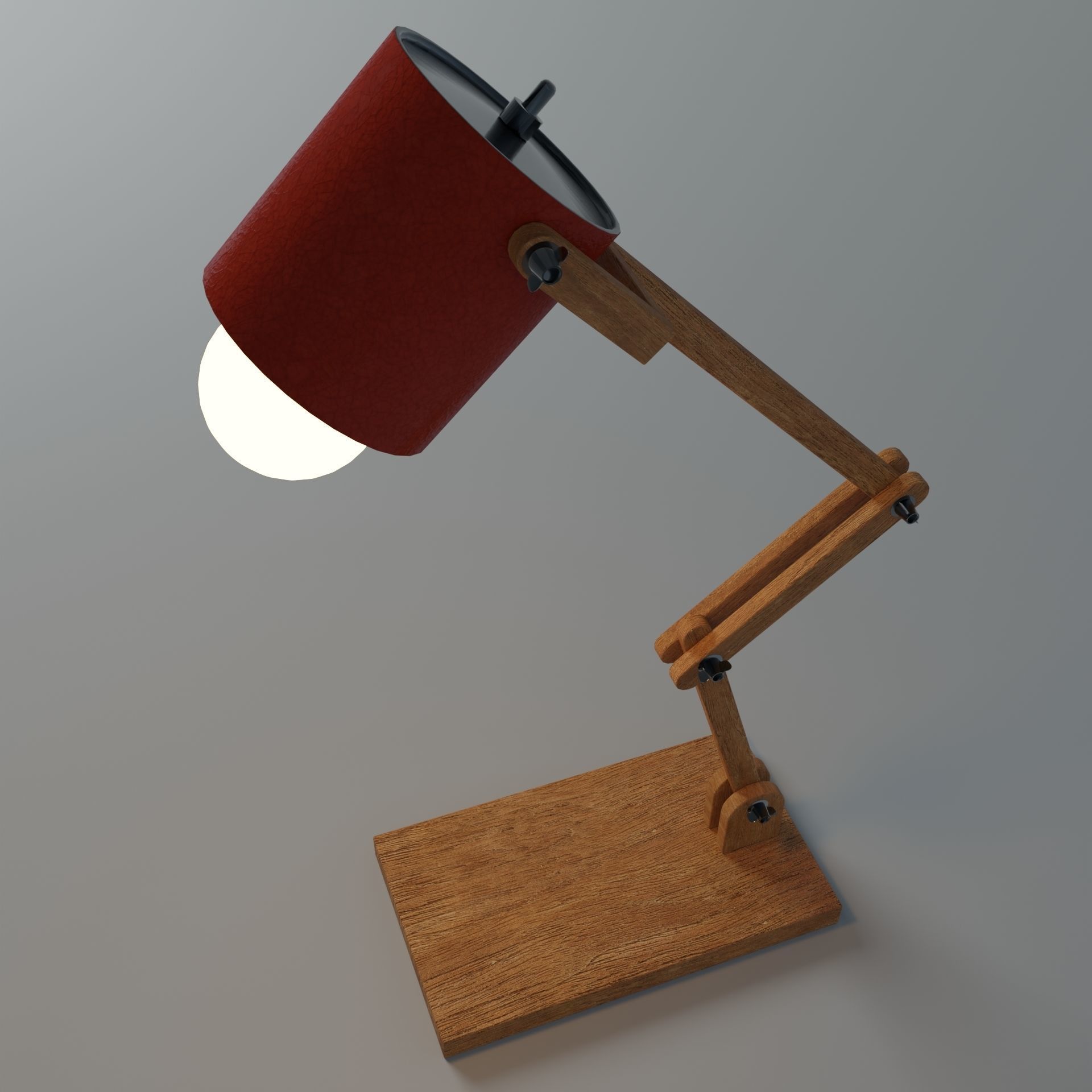 Articulated lamp Low-poly 3D model_6