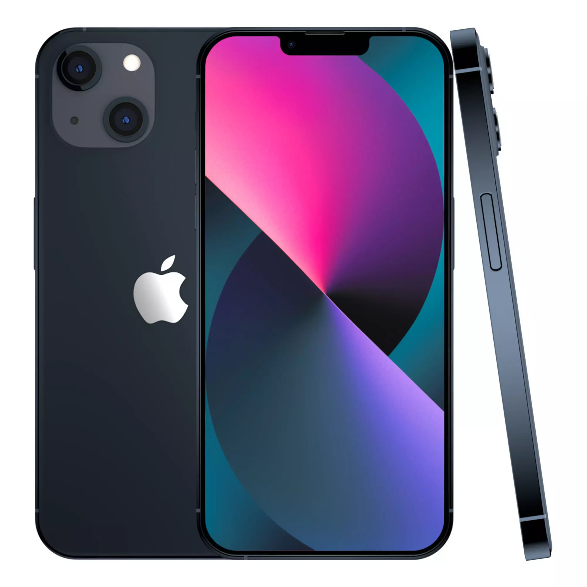 Apple iPhone 13 Midnight Low-poly 3D model_0