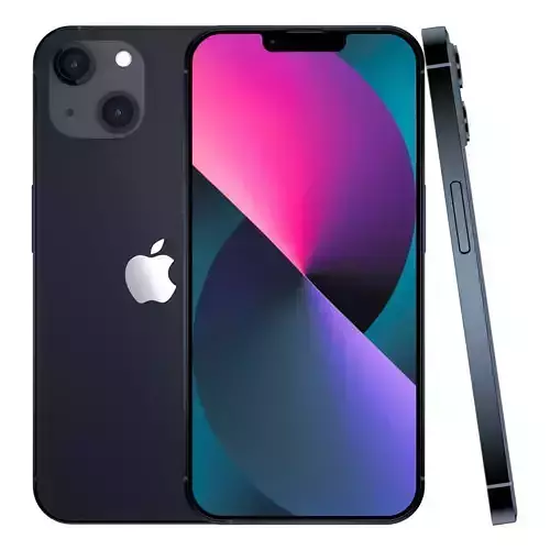 Apple iPhone 13 Midnight Low-poly 3D model