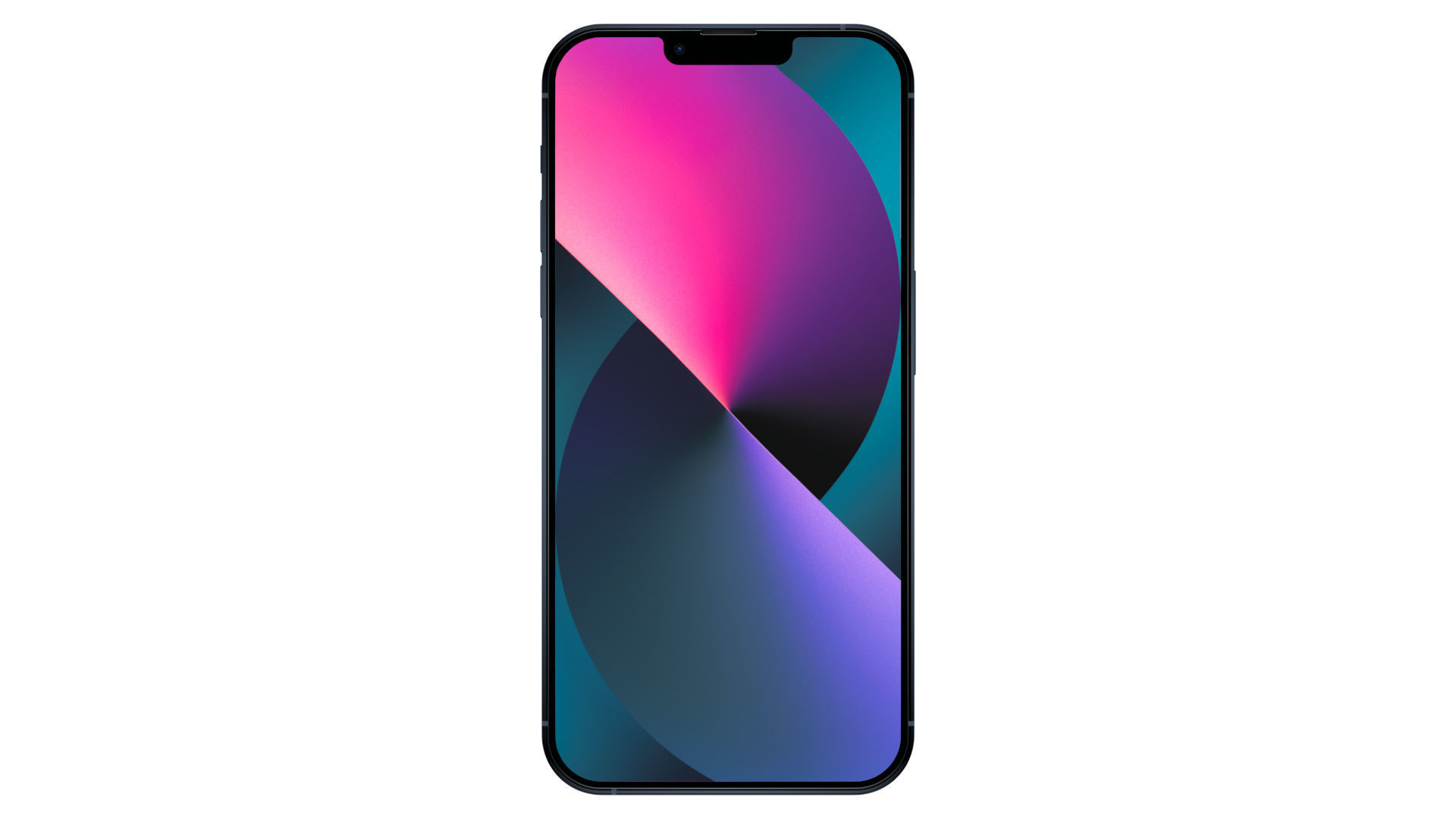 Apple iPhone 13 Midnight Low-poly 3D model_1
