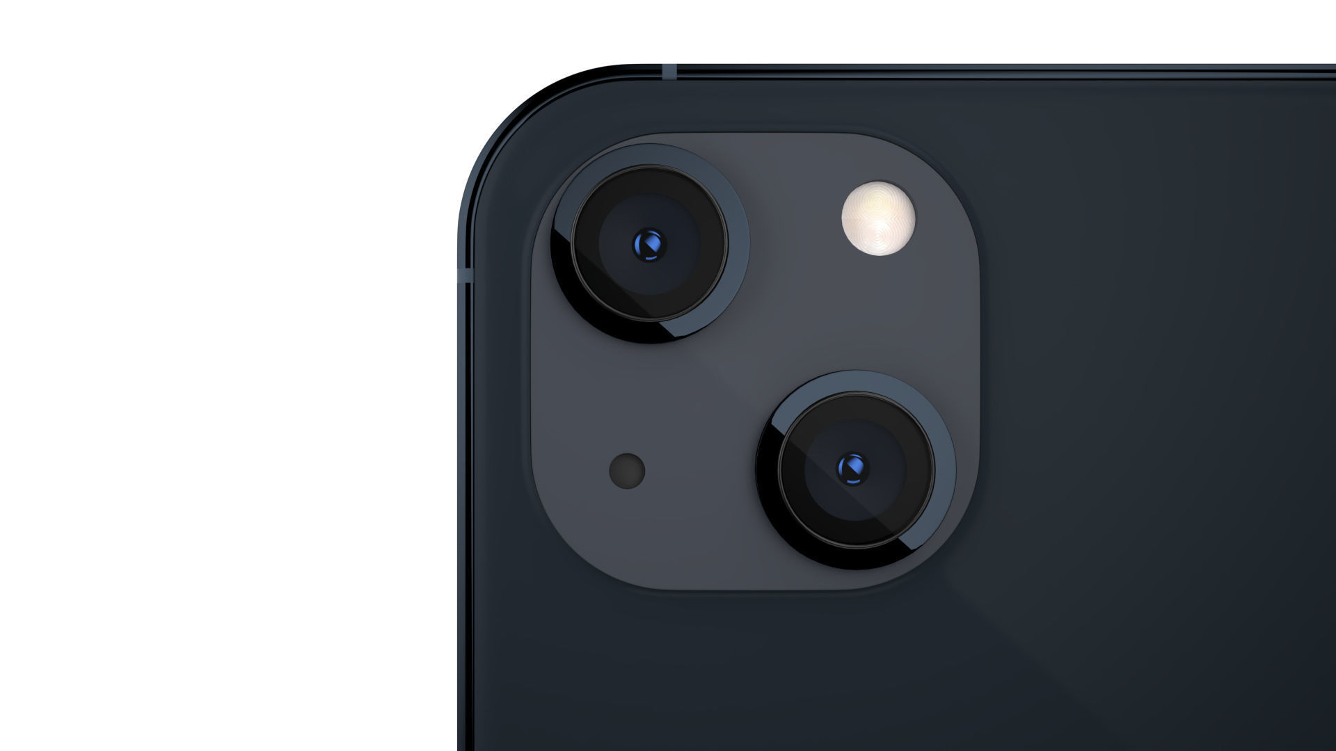 Apple iPhone 13 Midnight Low-poly 3D model_5