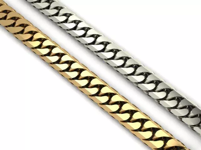 gold necklace 3D print model_0