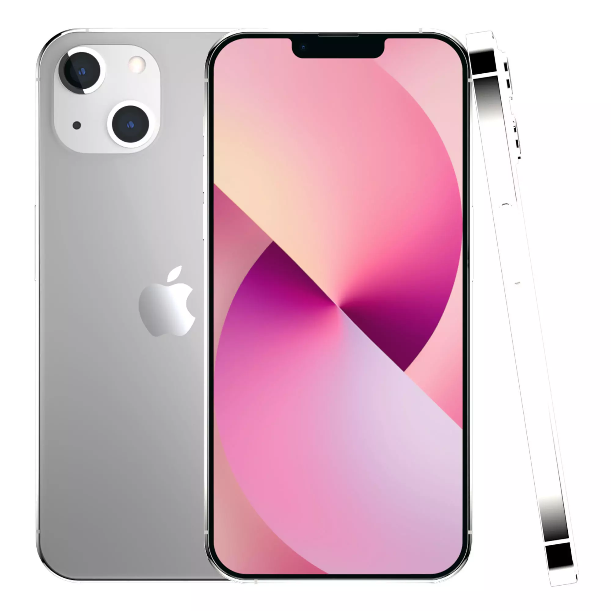 Apple iPhone 13 Pink Low-poly 3D model_0