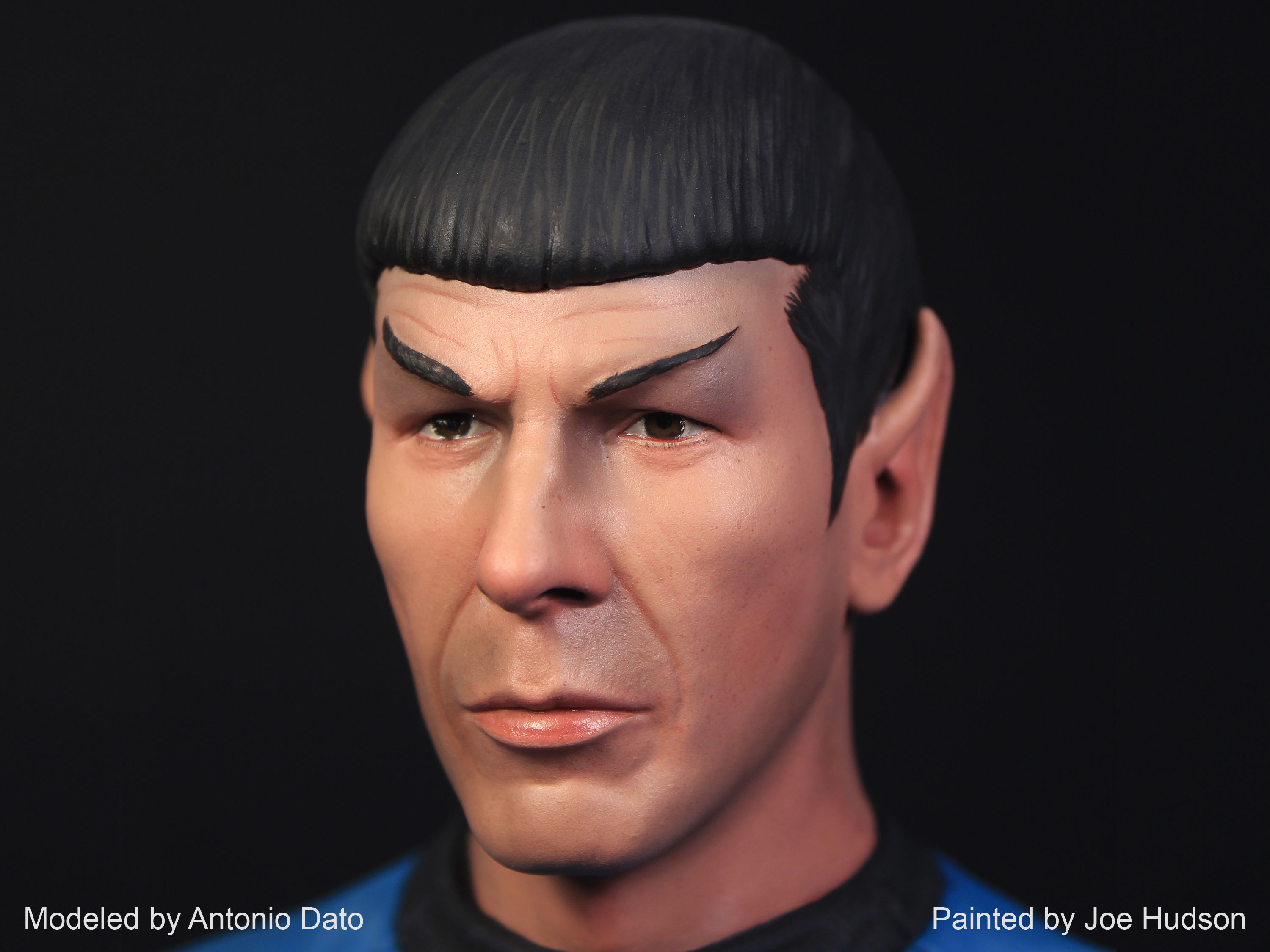 Leonard Nimoy as Mr Spock Bust Printable 3D Model 3D print model_2