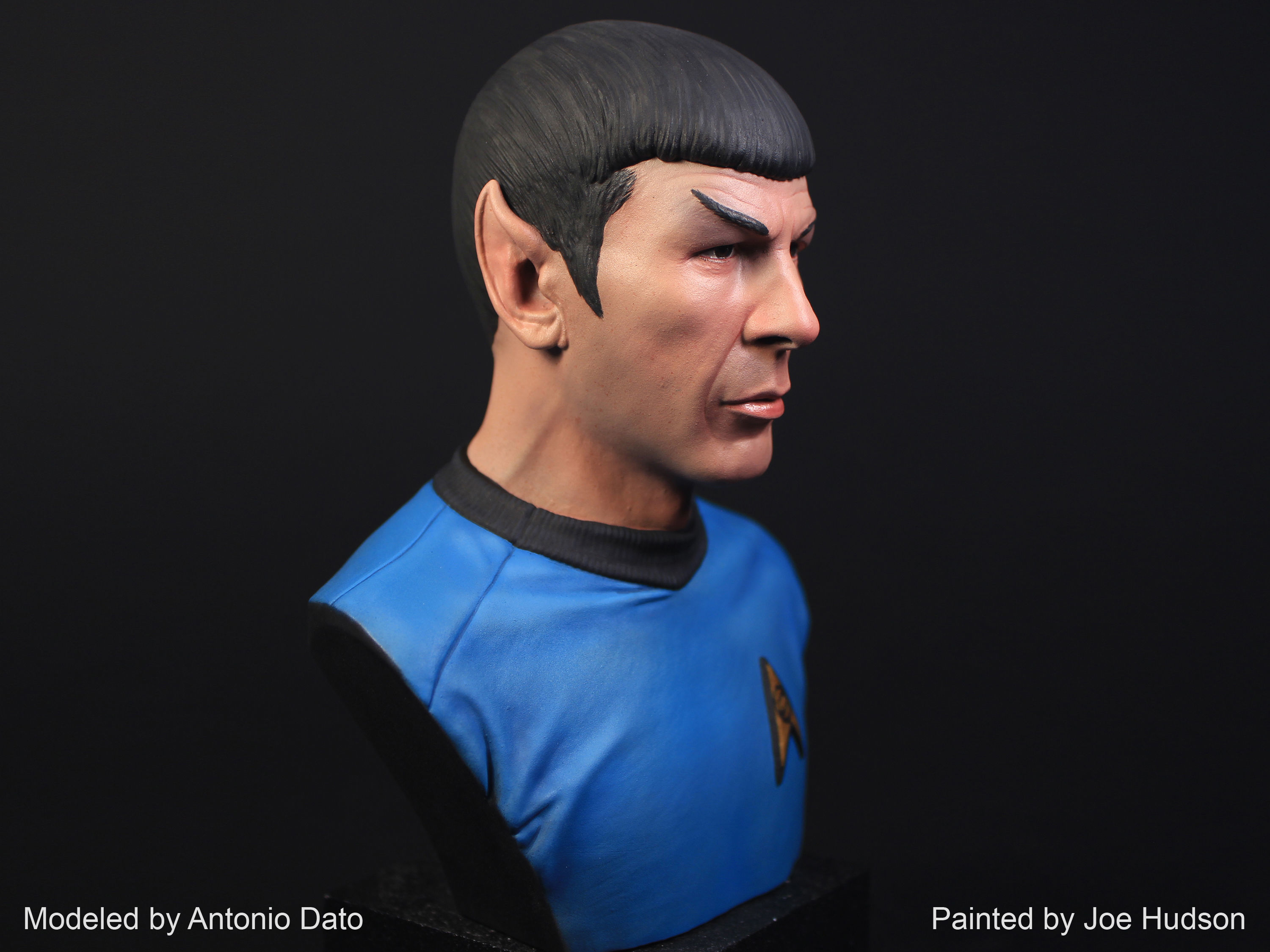Leonard Nimoy as Mr Spock Bust Printable 3D Model 3D print model_6