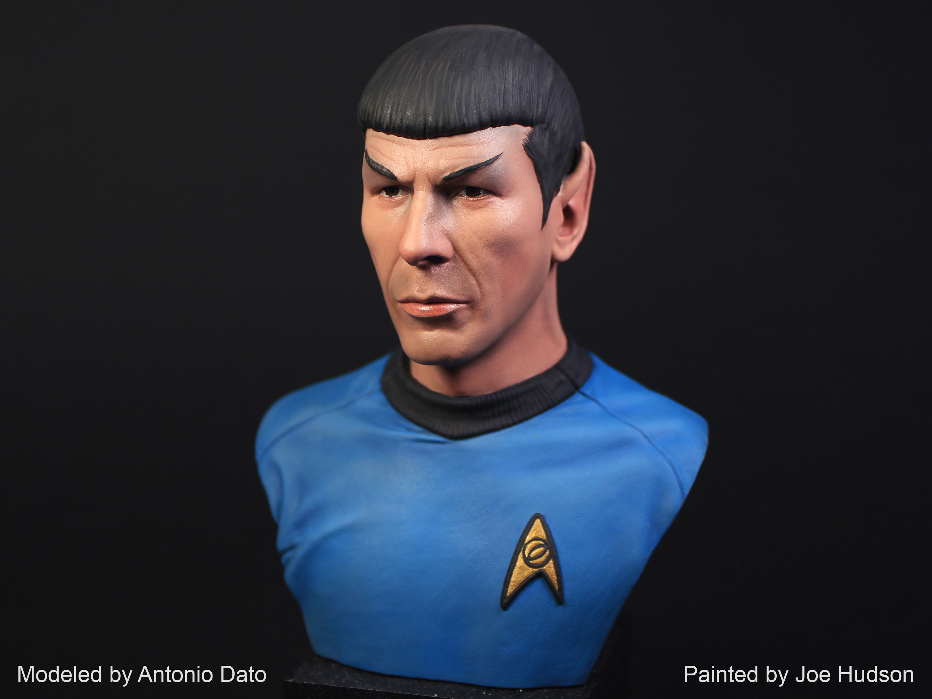 Leonard Nimoy as Mr Spock Bust Printable 3D Model 3D print model_5