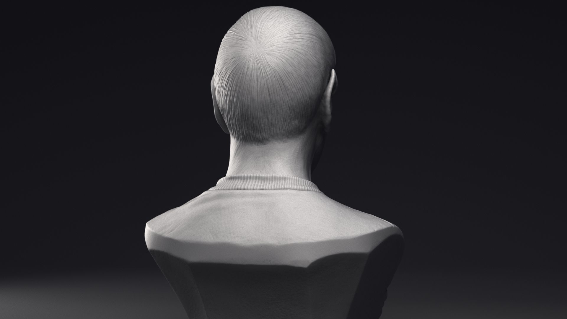 Leonard Nimoy as Mr Spock Bust Printable 3D Model 3D print model_29