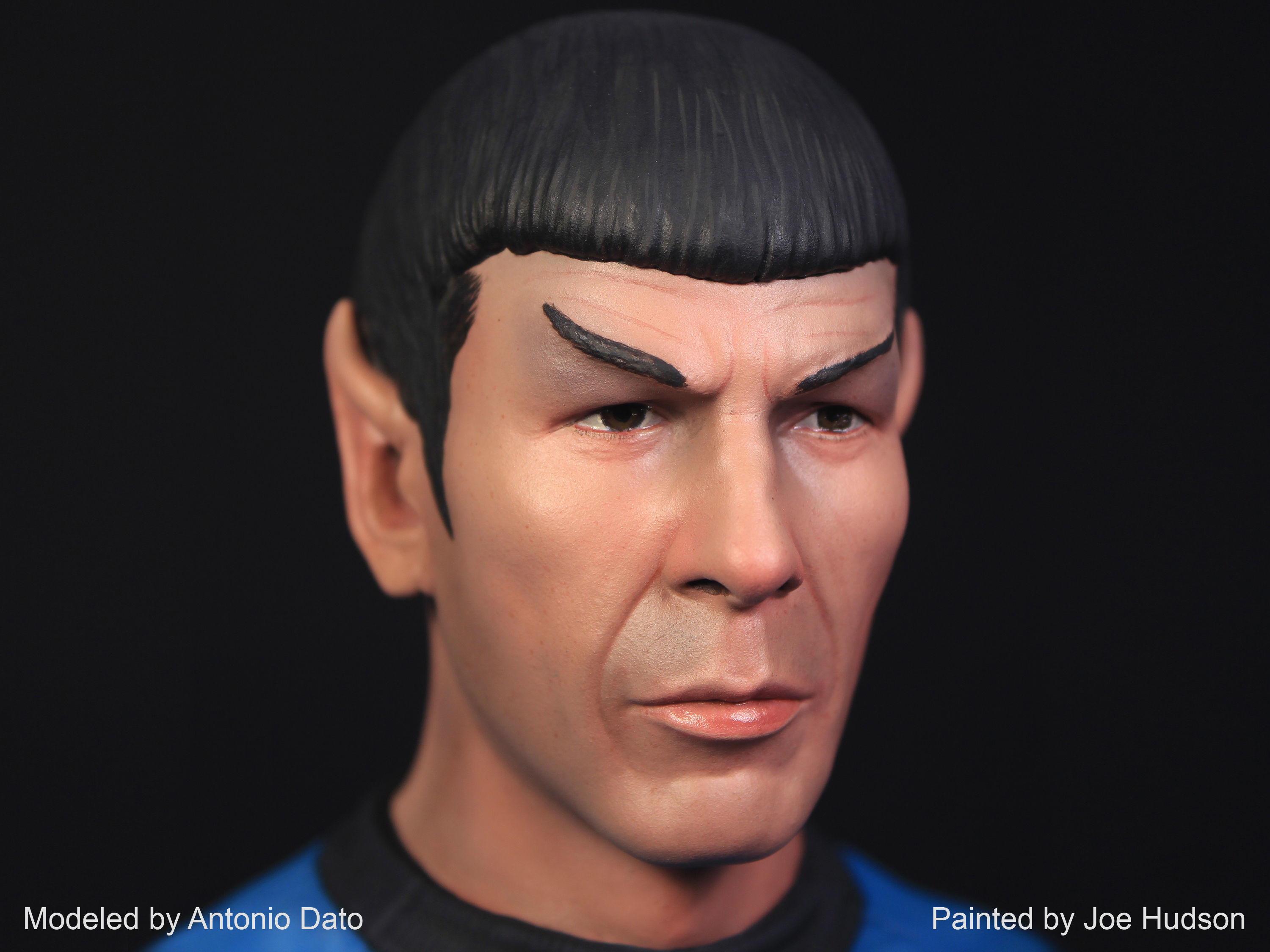 Leonard Nimoy as Mr Spock Bust Printable 3D Model 3D print model_1