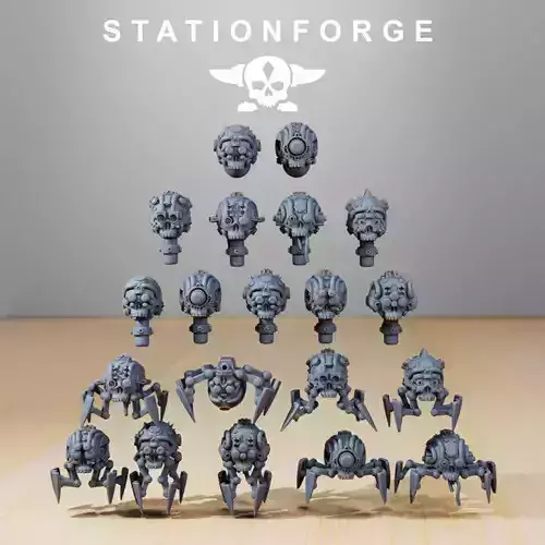 Servo Bots and Servo Heads 20 MODELS 3D print model