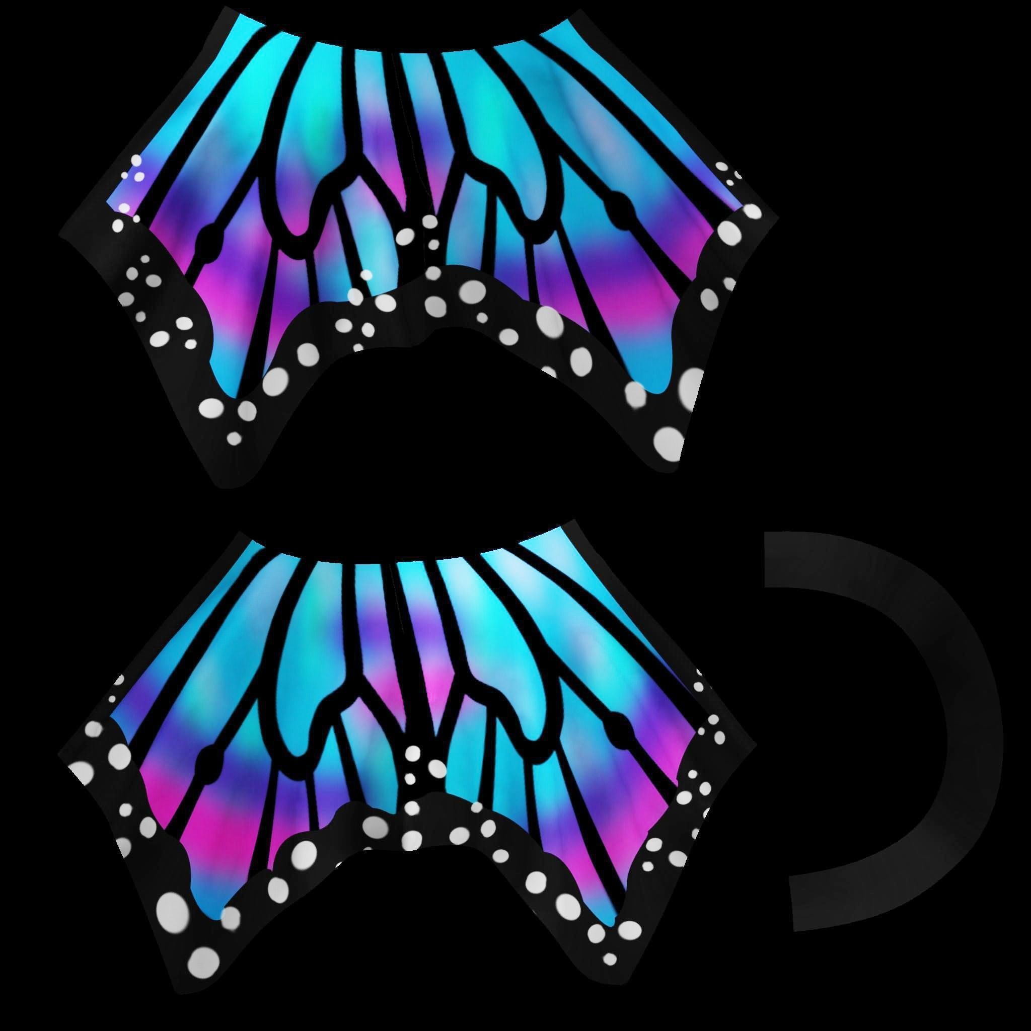 Butterfly Skirt Low-poly 3D model_8