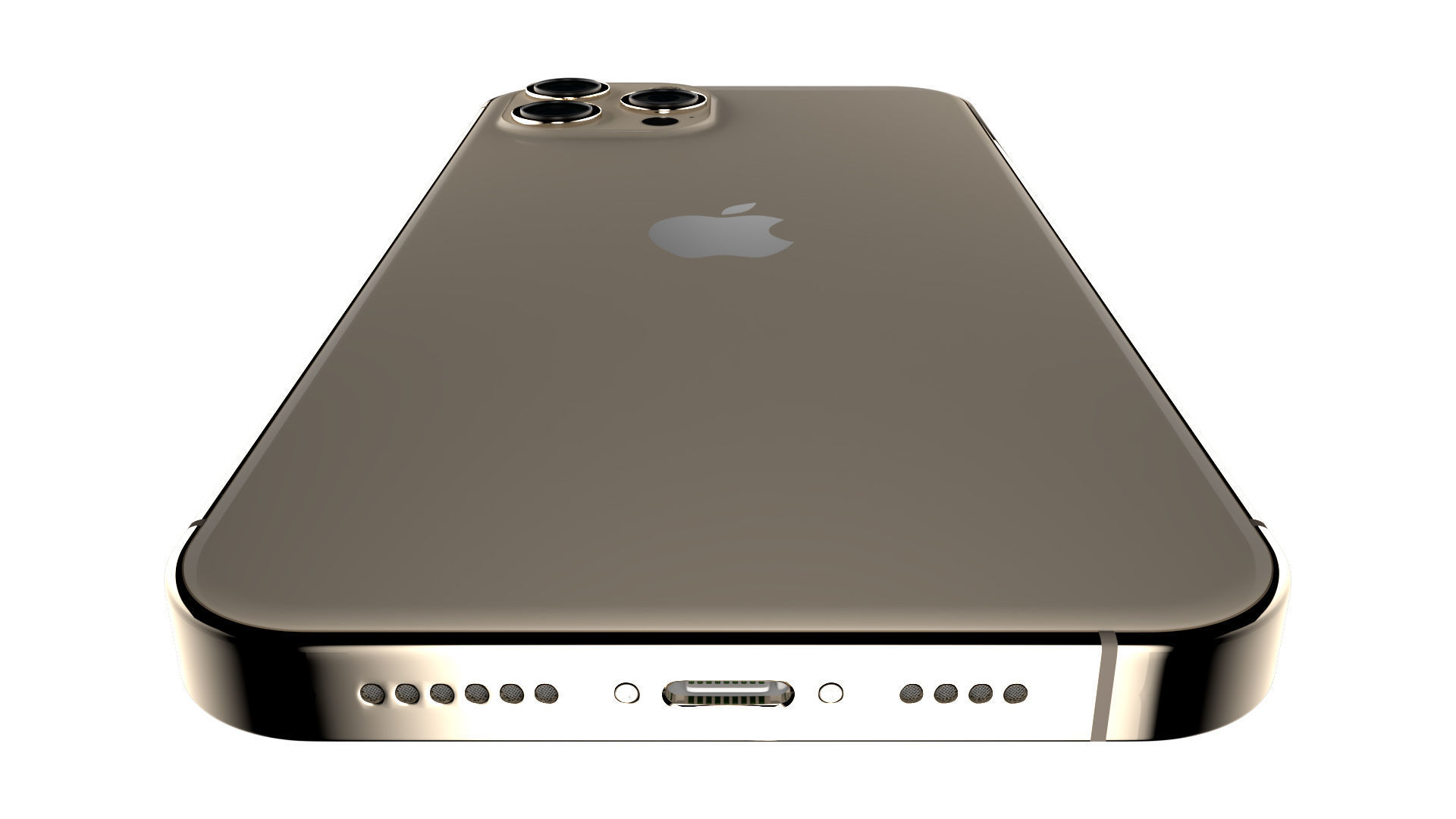 Apple iPhone 13 Pro Max Gold  Low-poly 3D model_6