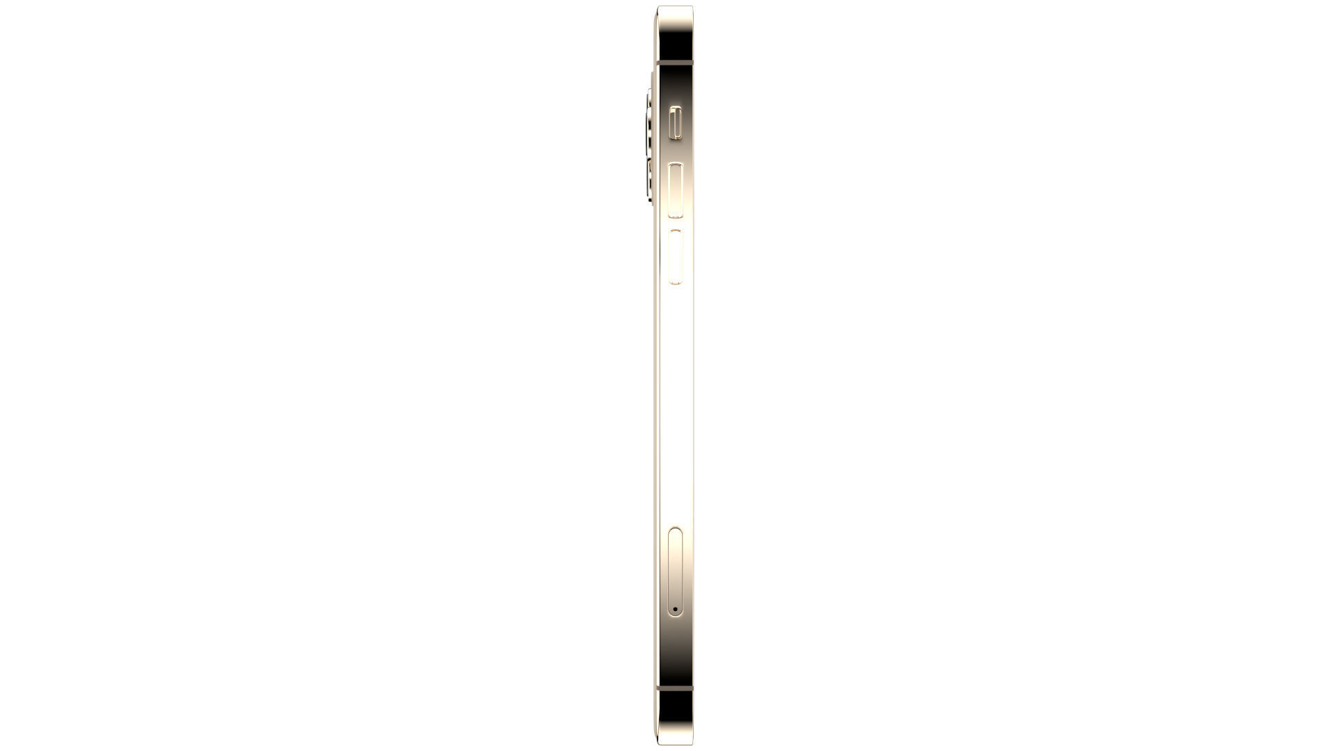 Apple iPhone 13 Pro Max Gold  Low-poly 3D model_4