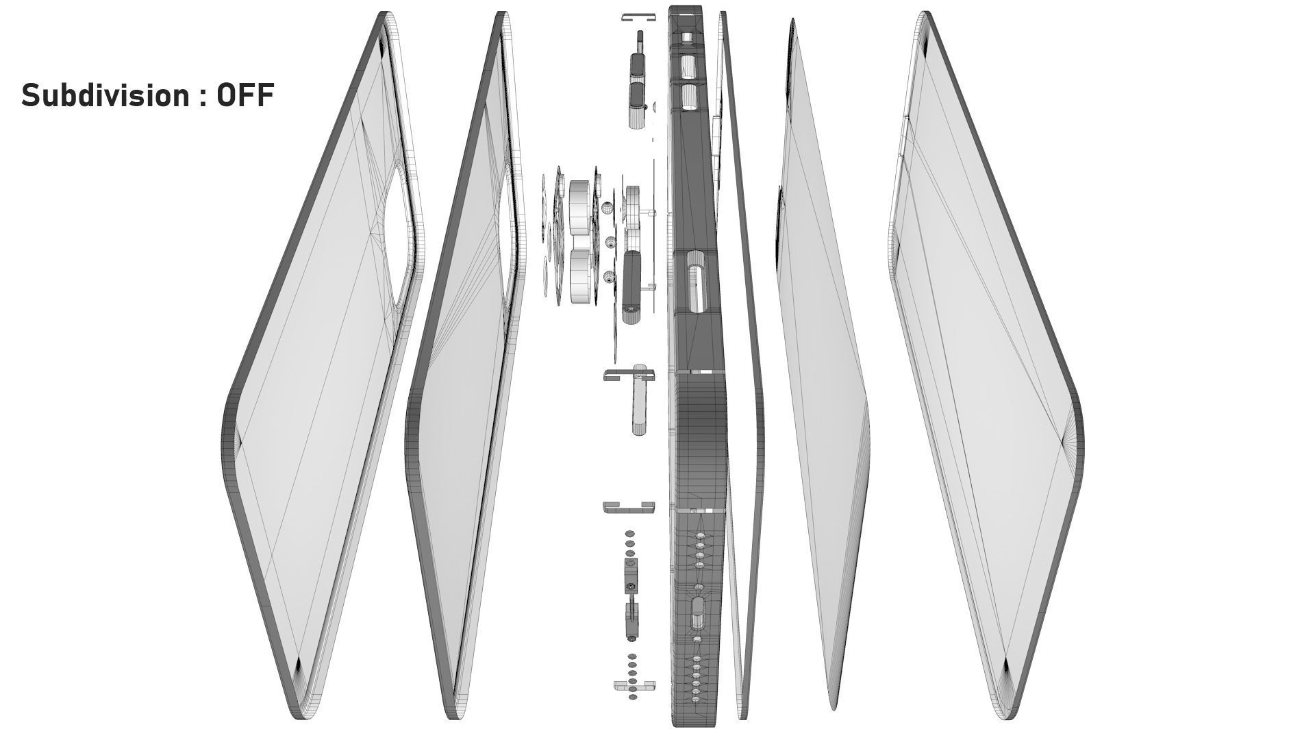 Apple iPhone 13 Pro Max Gold  Low-poly 3D model_31