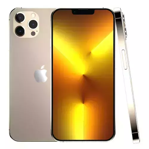 Apple iPhone 13 Pro Max Gold  Low-poly 3D model