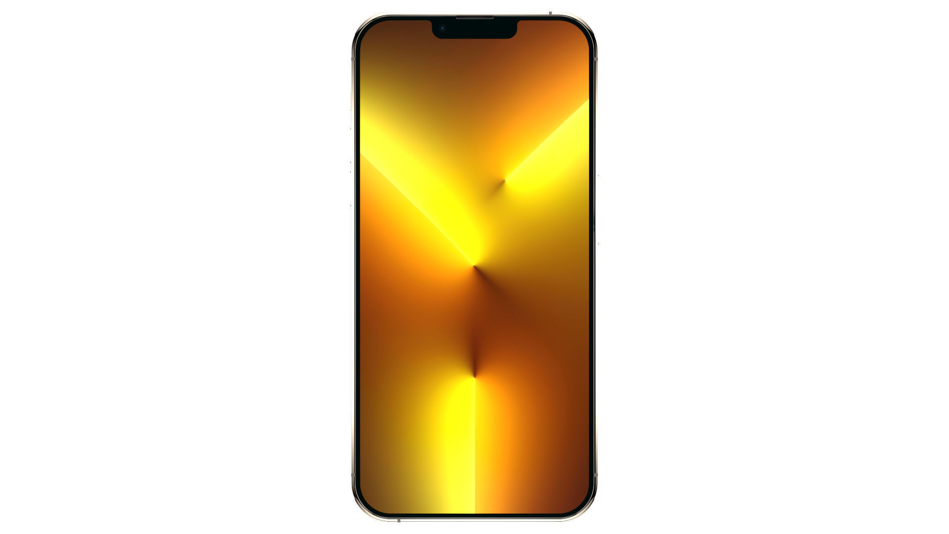 Apple iPhone 13 Pro Max Gold  Low-poly 3D model_1