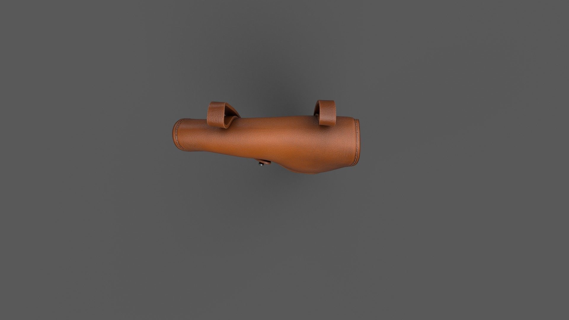 Vintage Gun Holster Low-poly 3D model_5