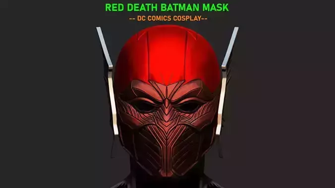 Red Death Batman Mask - Flash Mask - DC Comics 3D print model