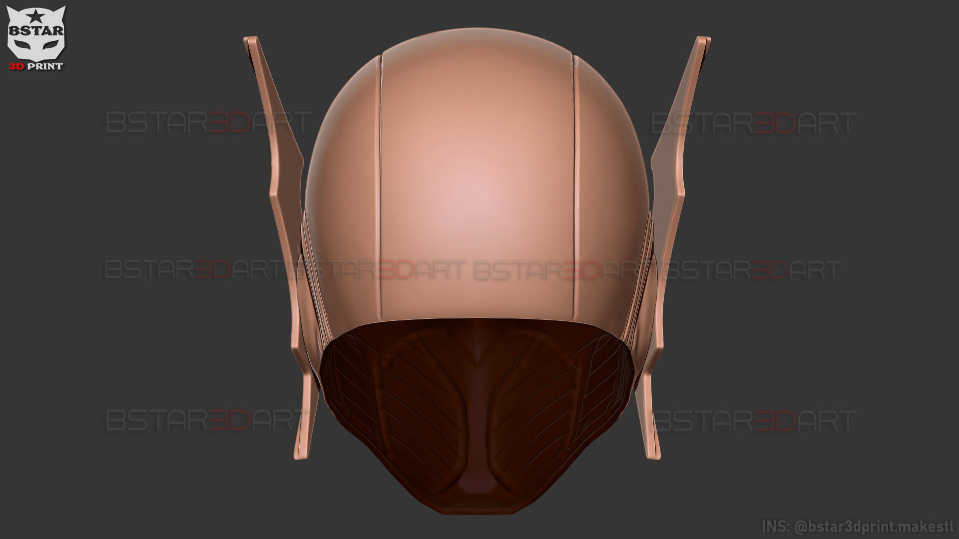 Red Death Batman Mask - Flash Mask - DC Comics 3D print model_16