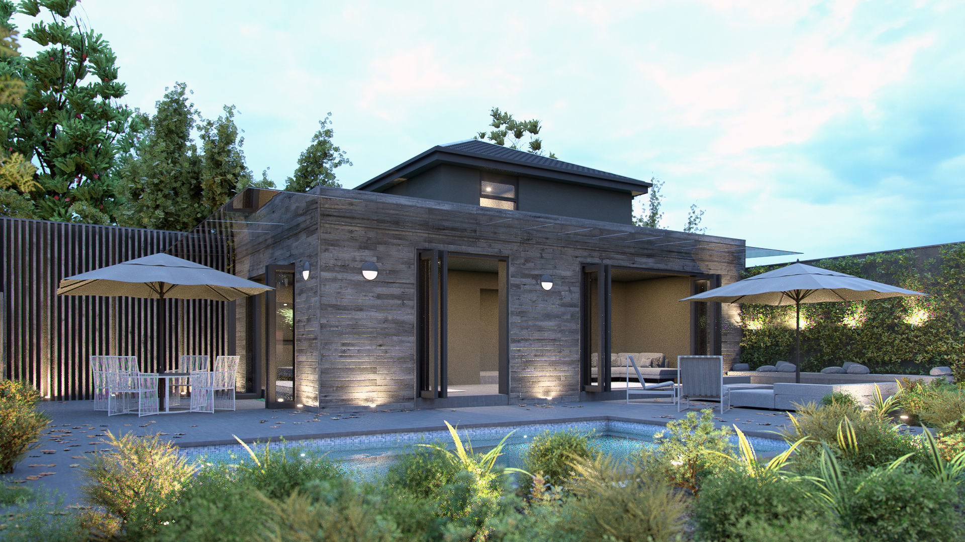 Octane - C4D Scene files - House Jackson Exterior 3D model_3