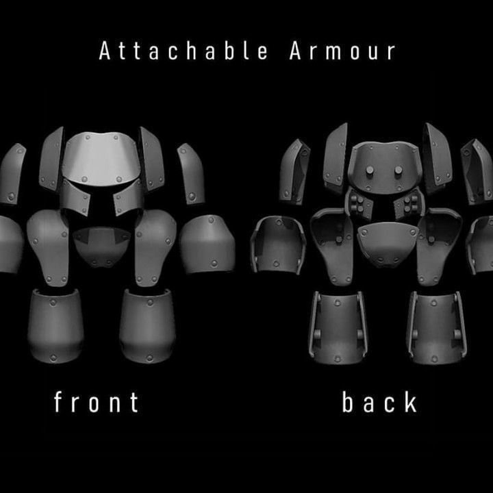 Robot Droidtex 3D print model_2