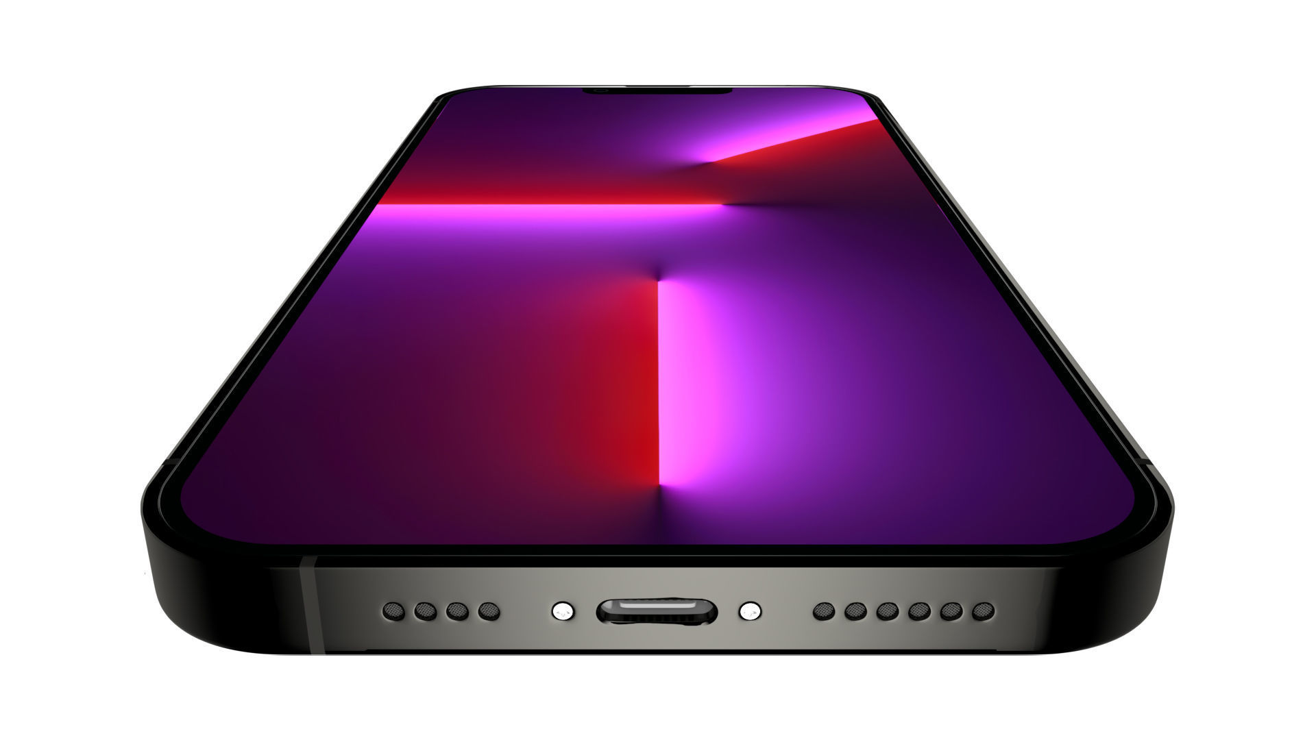 Apple iPhone 13 Pro Max Graphite Low-poly 3D model_7