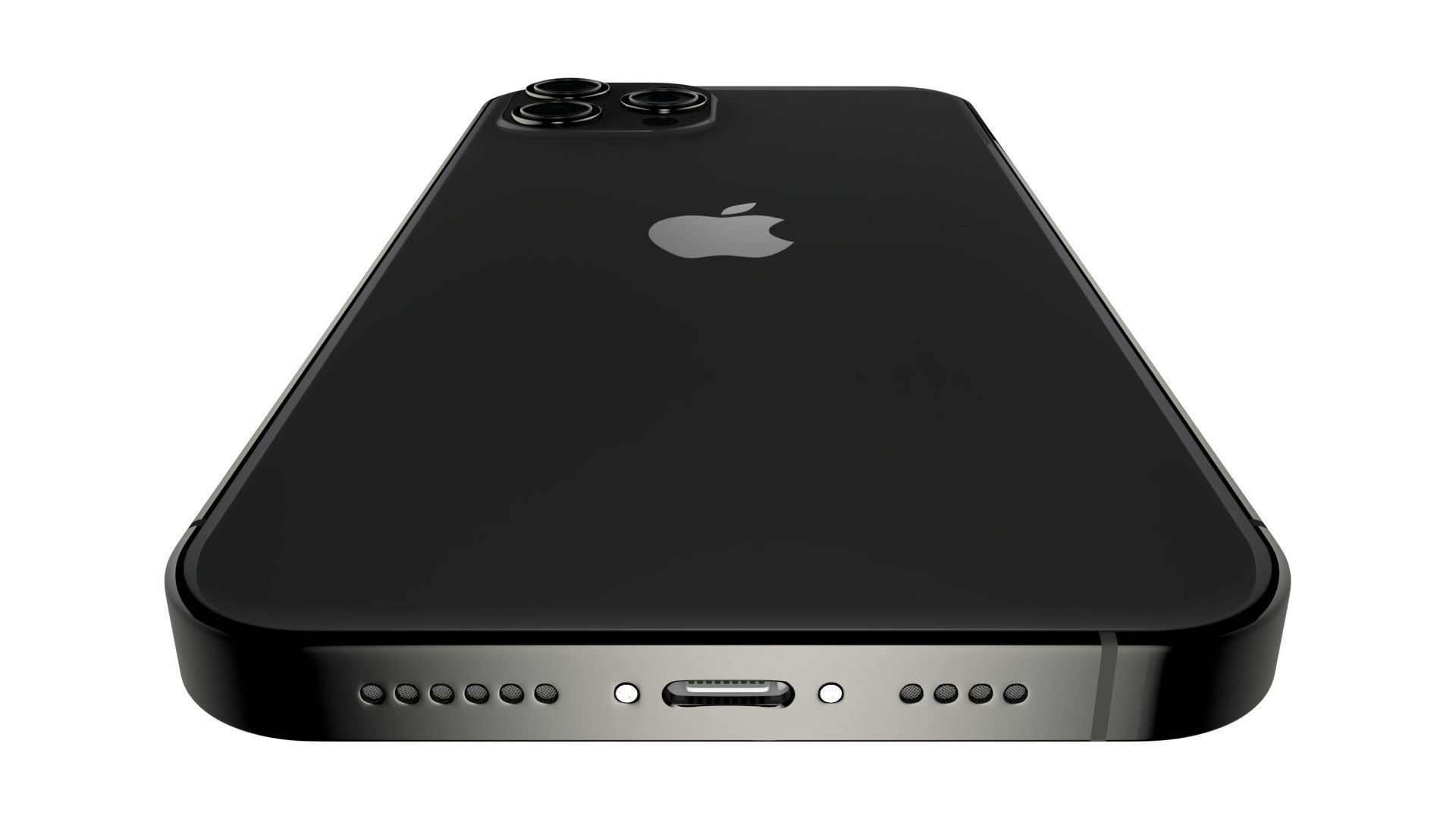 Apple iPhone 13 Pro Max Graphite Low-poly 3D model_6