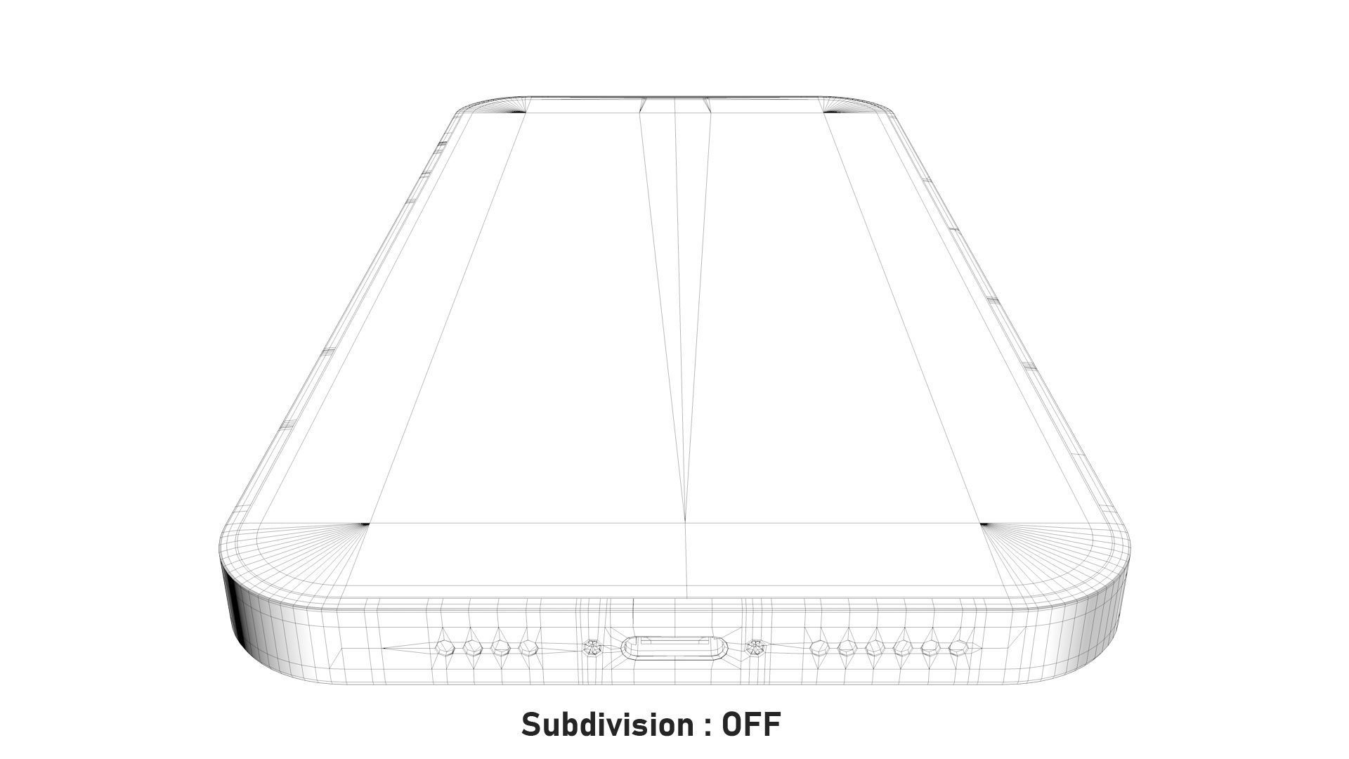 Apple iPhone 13 Pro Max Graphite Low-poly 3D model_21