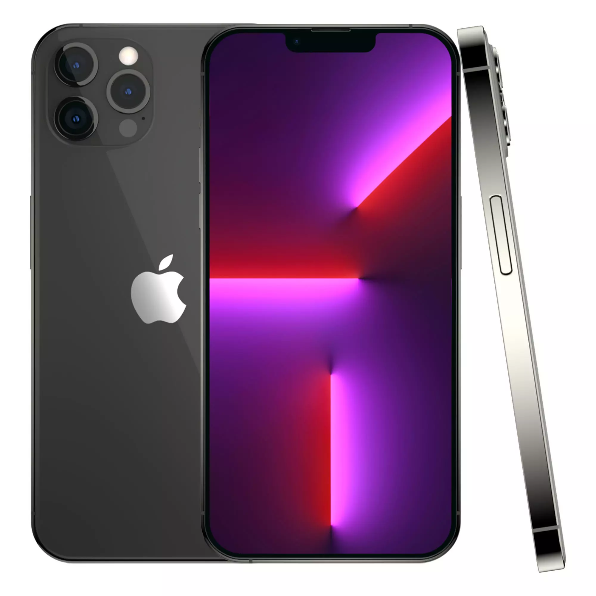 Apple iPhone 13 Pro Max Graphite Low-poly 3D model_0