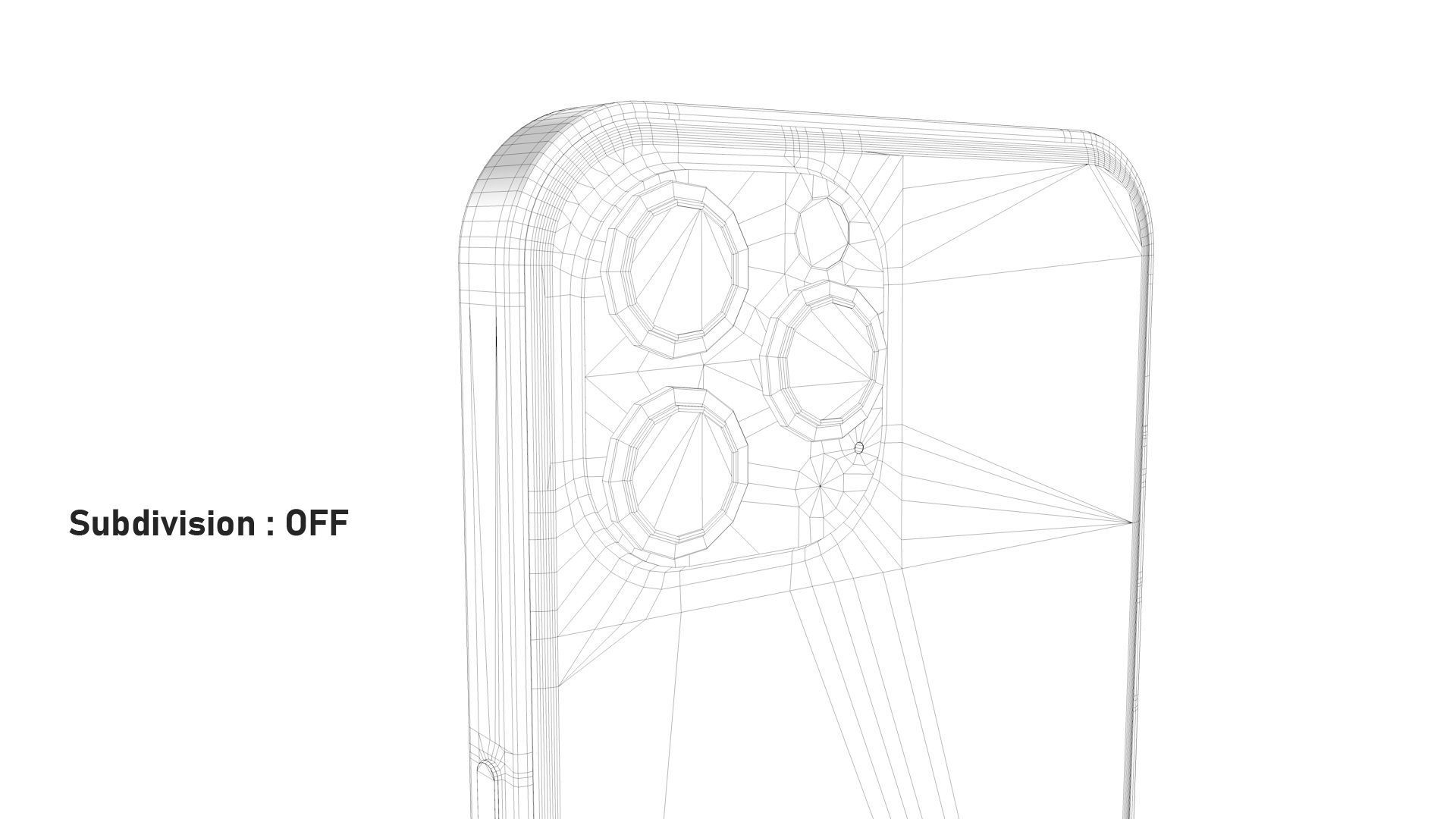 Apple iPhone 13 Pro Max Graphite Low-poly 3D model_19
