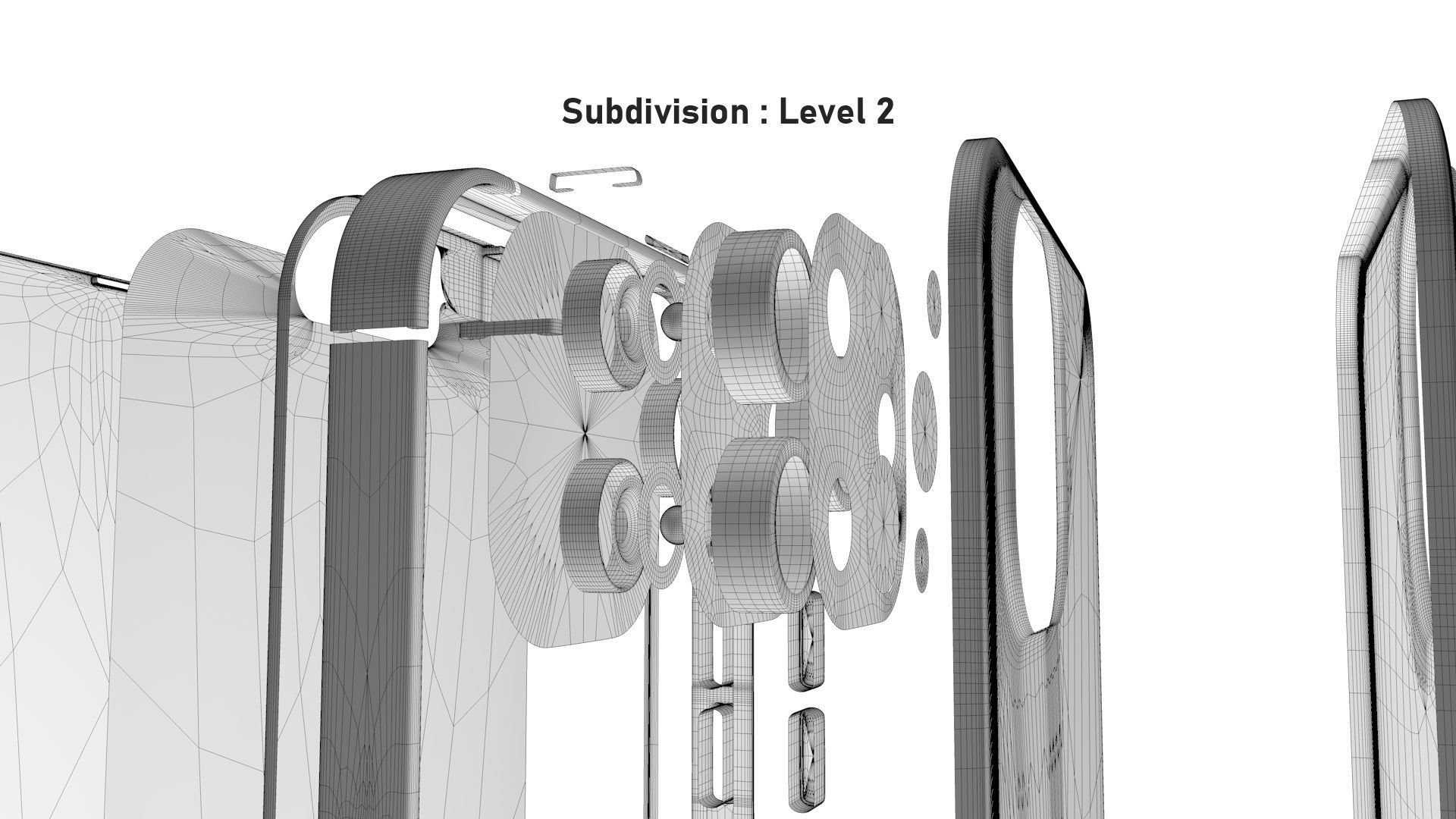Apple iPhone 13 Pro Max Graphite Low-poly 3D model_34