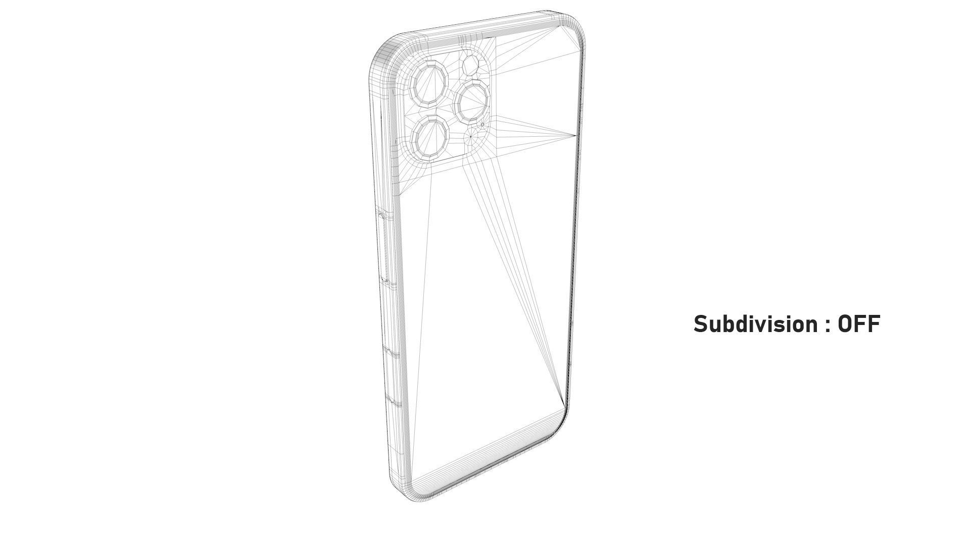 Apple iPhone 13 Pro Max Graphite Low-poly 3D model_17