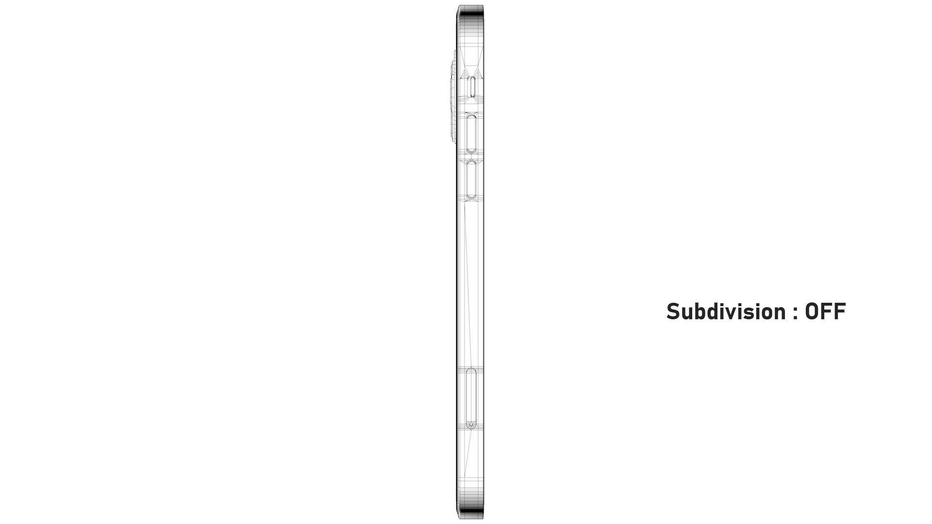 Apple iPhone 13 Pro Max Graphite Low-poly 3D model_15