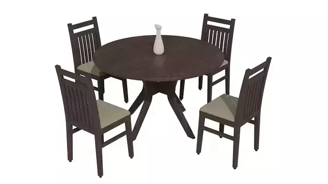 Dining table and chairs