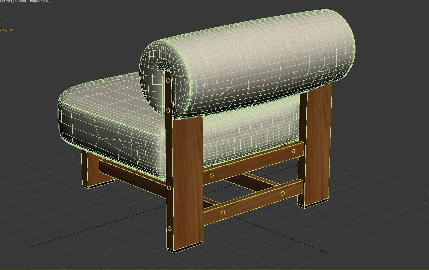 Malta Outdoor Chair by High Fashion Home 3D model_9