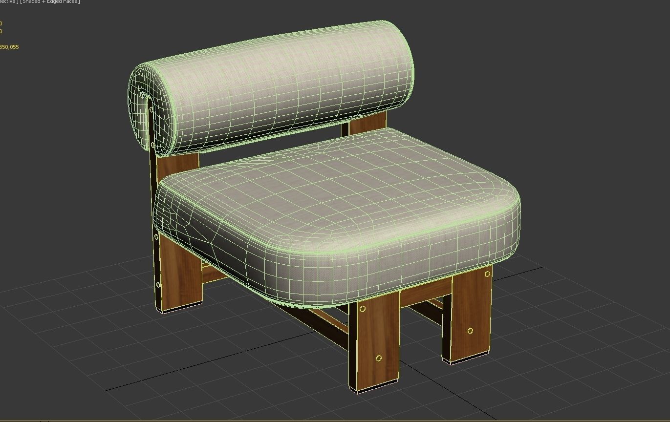 Malta Outdoor Chair by High Fashion Home 3D model_8
