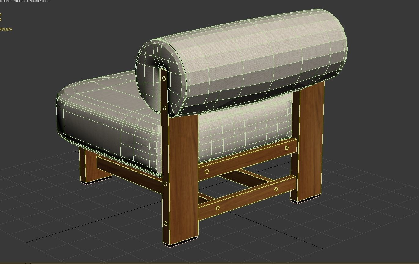 Malta Outdoor Chair by High Fashion Home 3D model_6