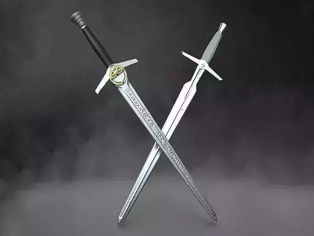 The Witcher Swords - Netflix - Henry Cavill 3D print model