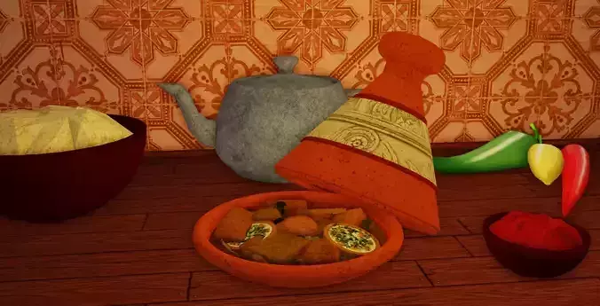 Chicken With Lemon and Olives Tagine