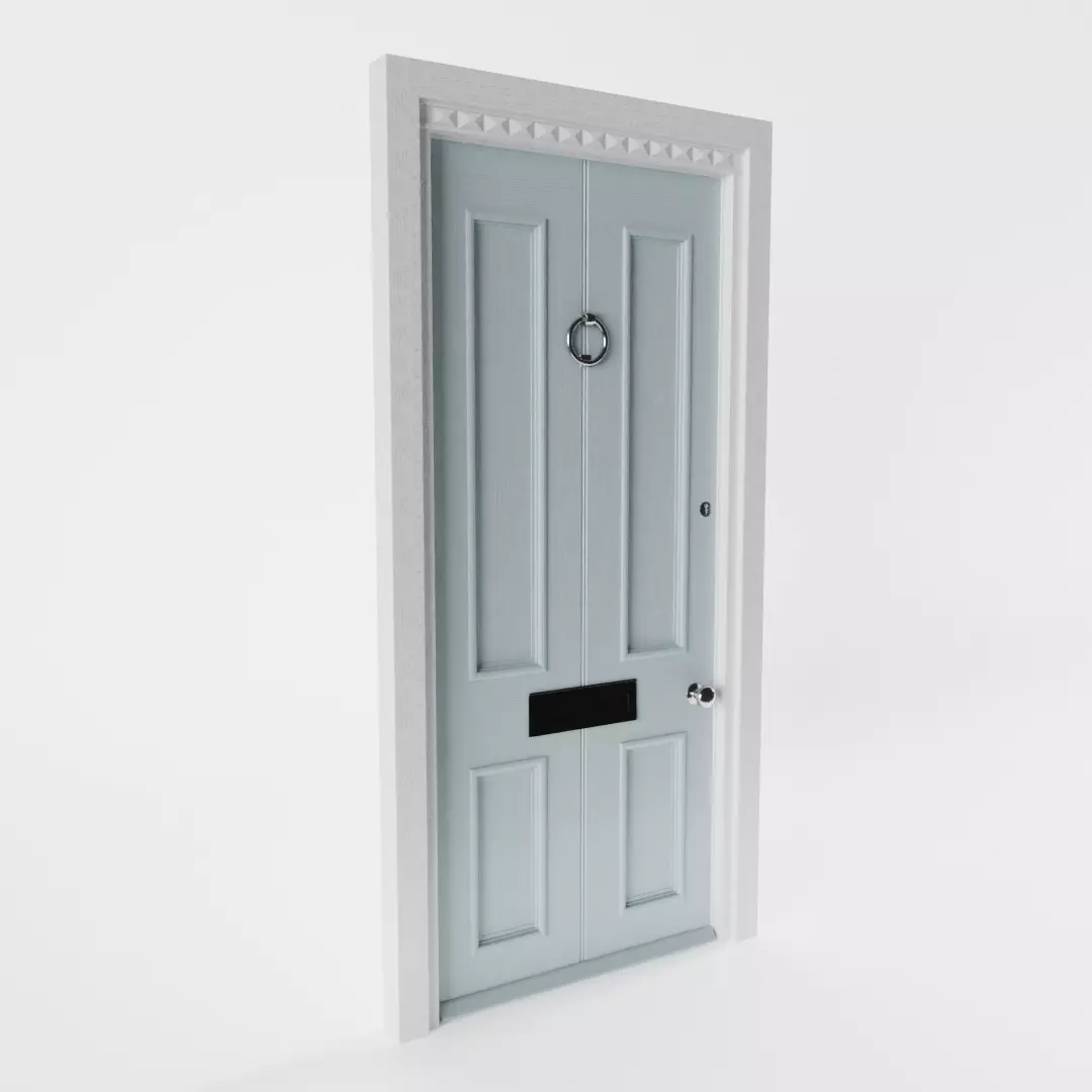 Antique Front Door 3D model