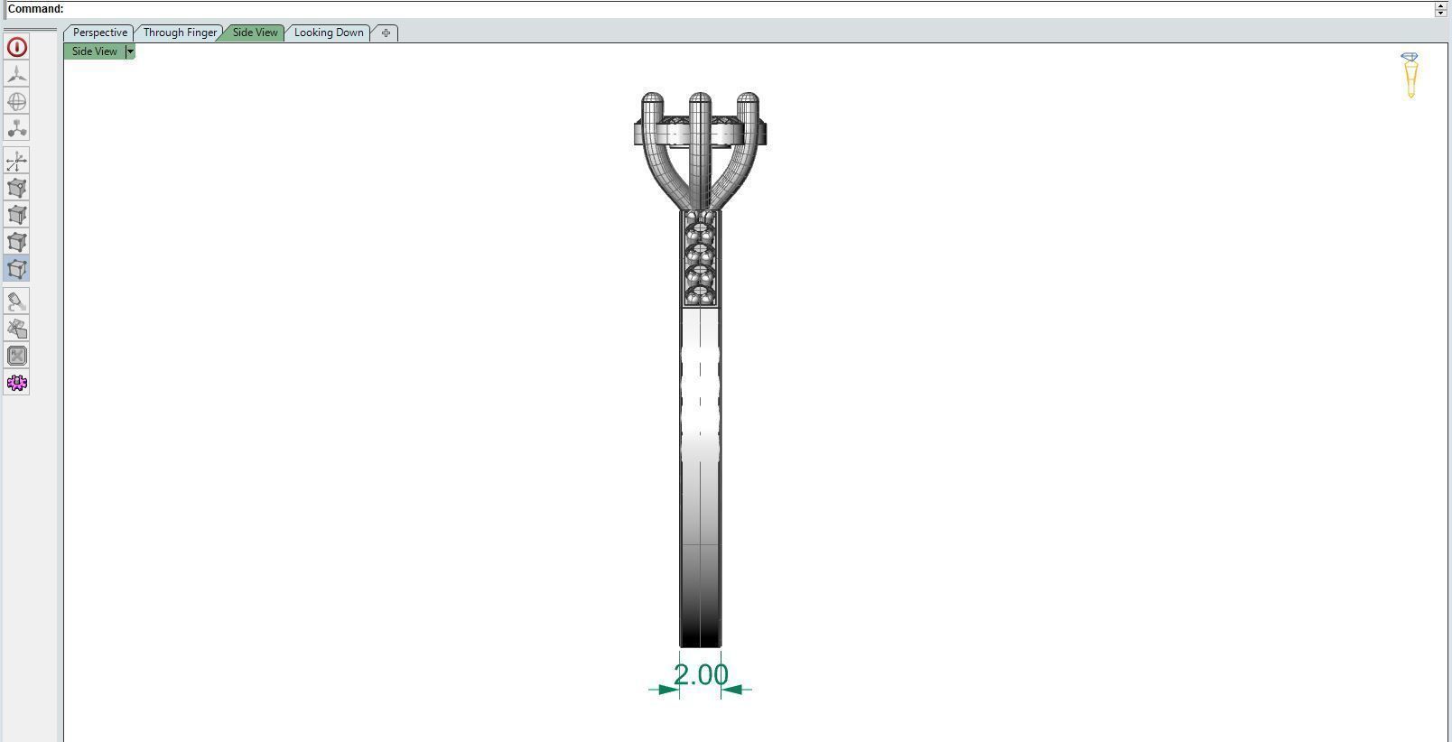Diamond ring chamfer 2 3D print model_10