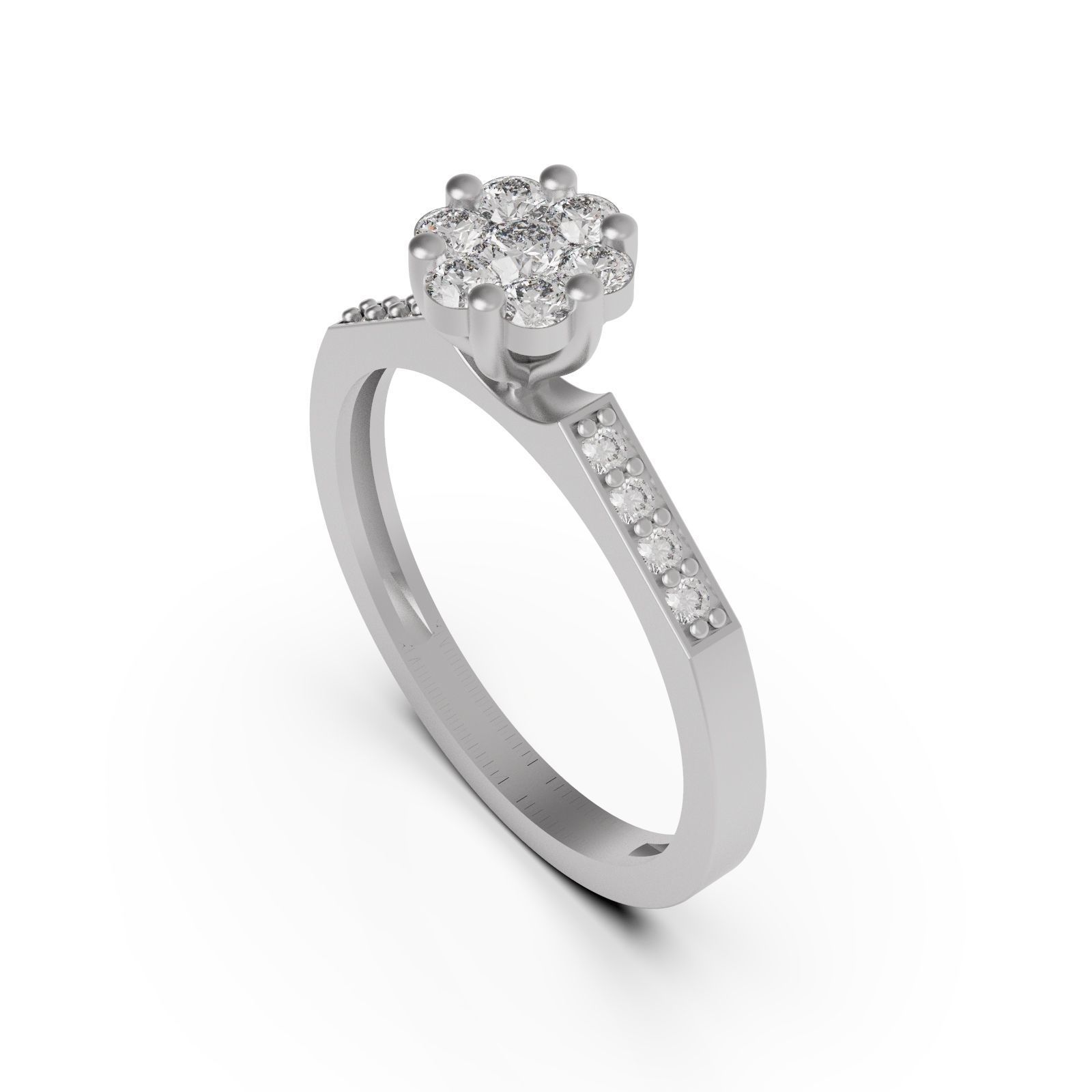 Diamond ring chamfer 2 3D print model_6