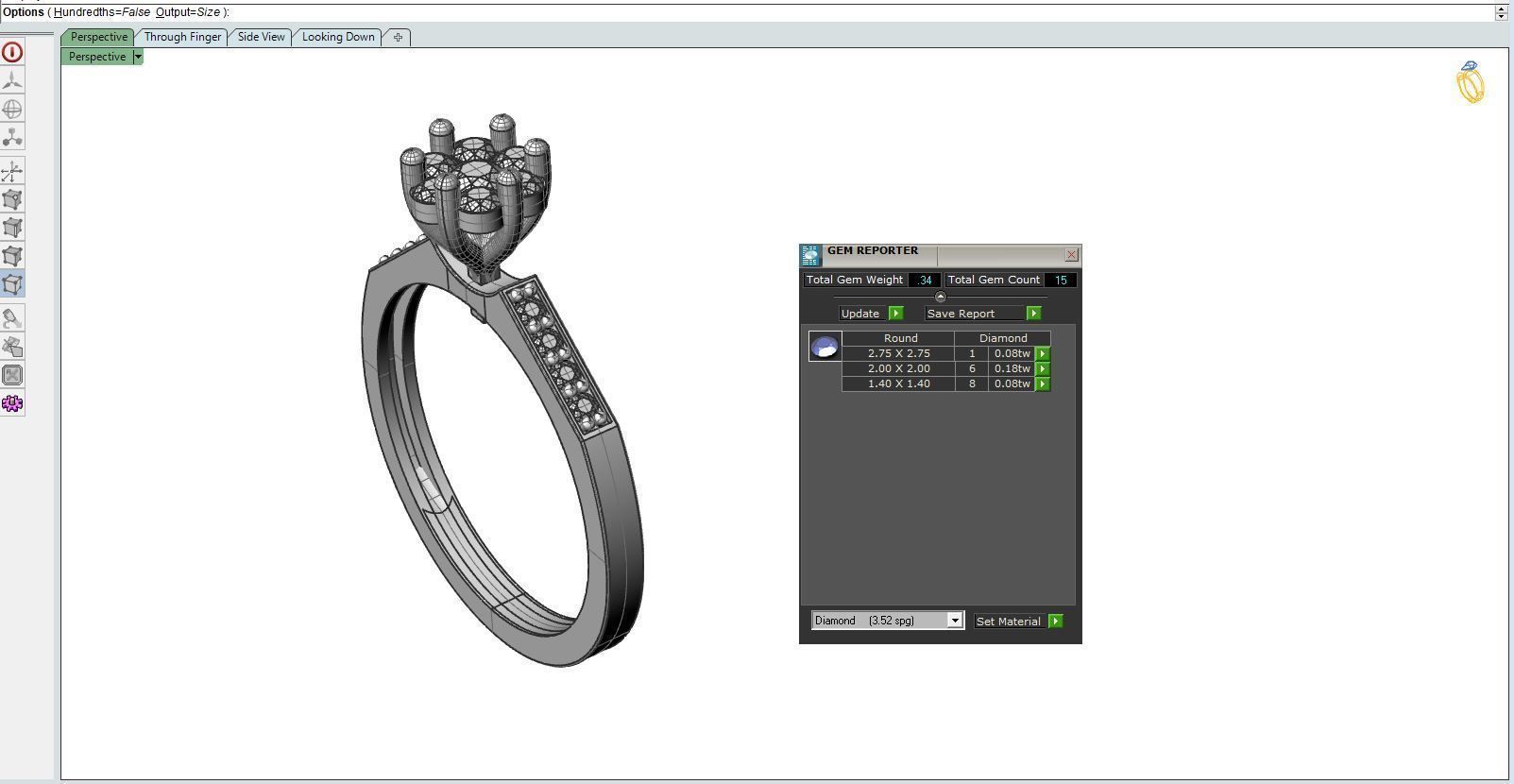 Diamond ring chamfer 2 3D print model_12
