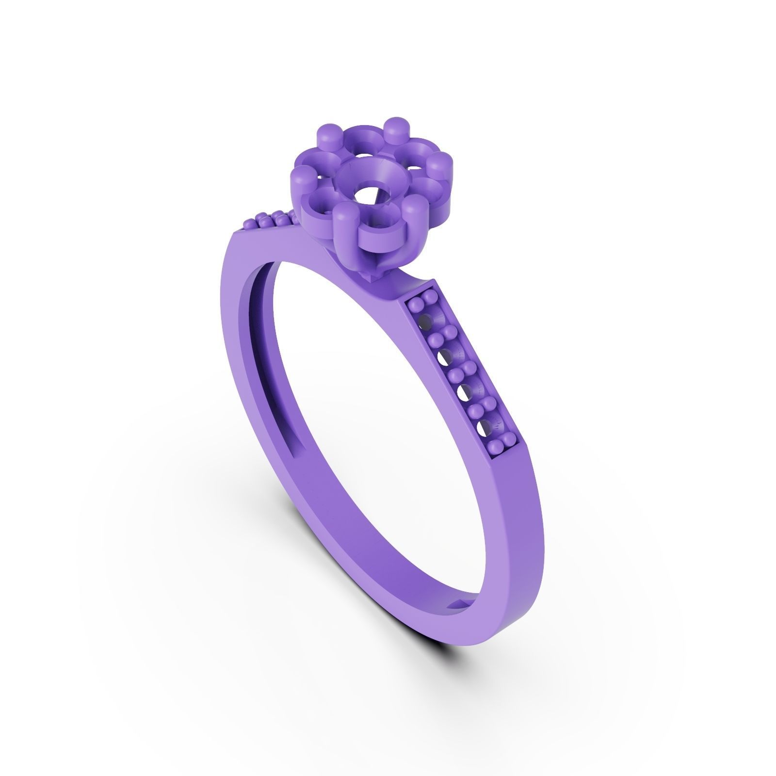 Diamond ring chamfer 2 3D print model_1