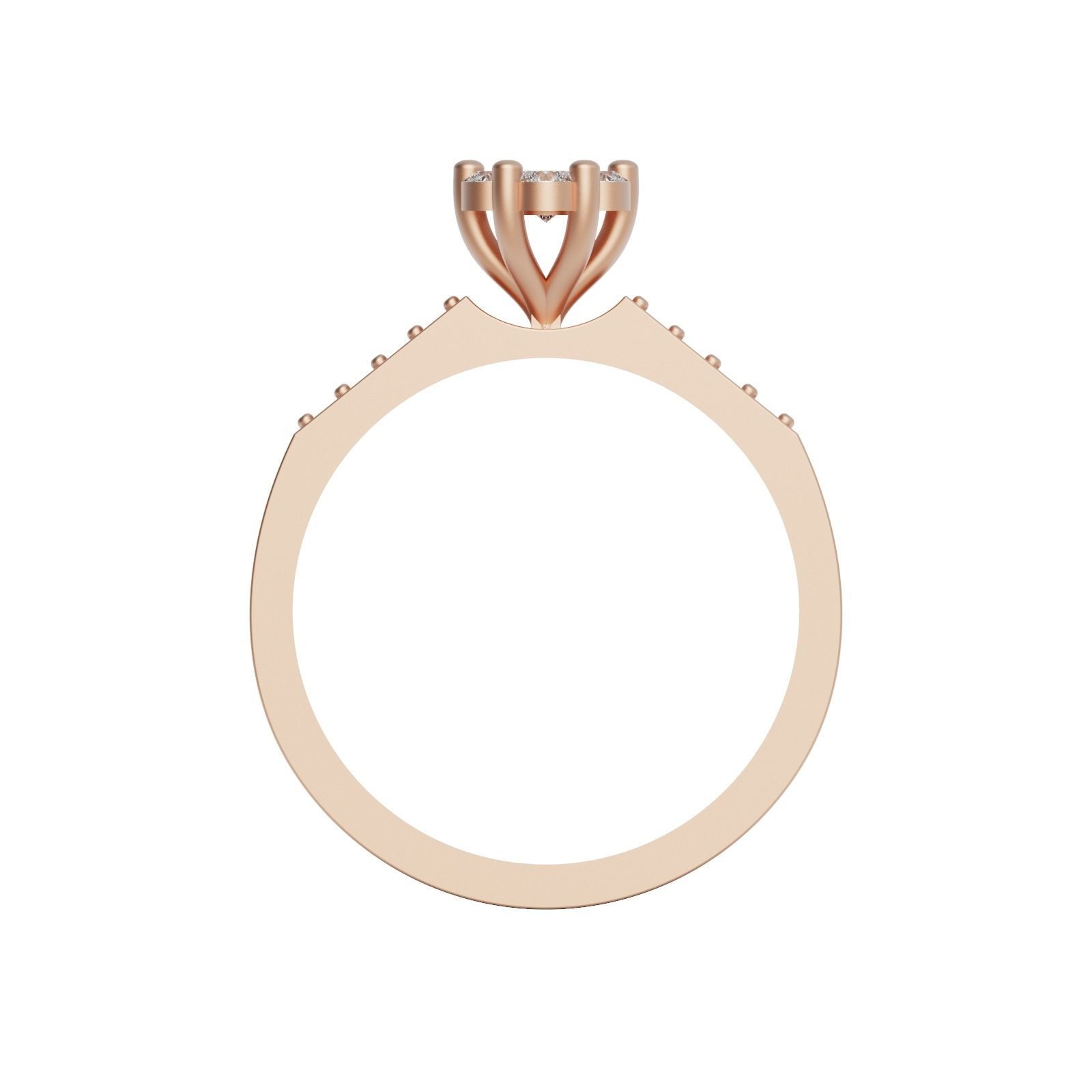 Diamond ring chamfer 2 3D print model_4