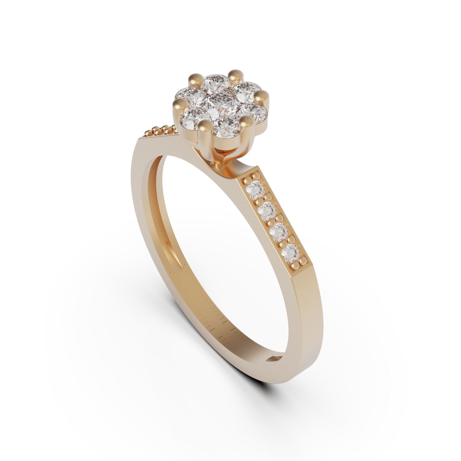 Diamond ring chamfer 2 3D print model_5