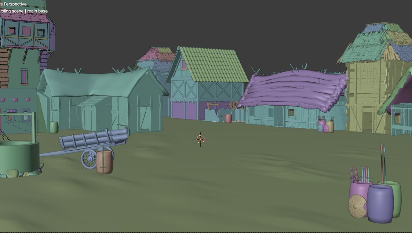 Ancient Rome Scene with all textures and animation 3D model_5