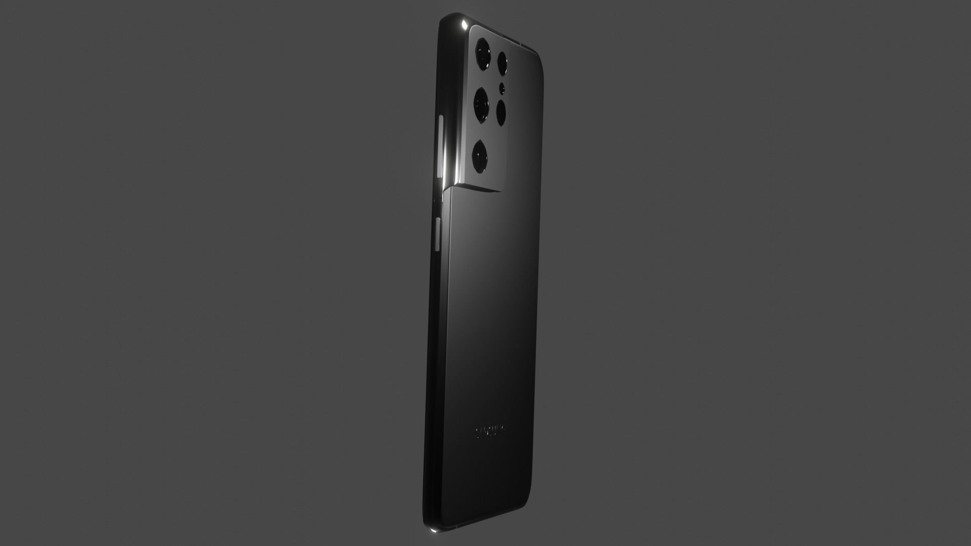 Samsung Galaxy S21 ultra 5G phantom black 3D model_3