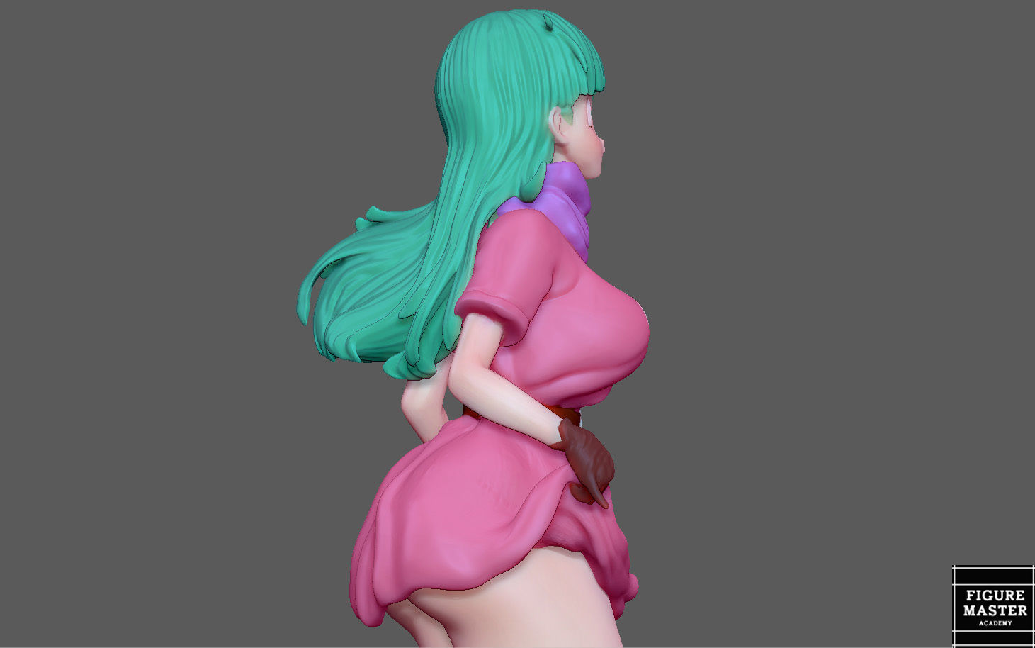  BULMA GIRL DRAGONBALL ANIME ANIMATION 3D PRINT 3D print model_10