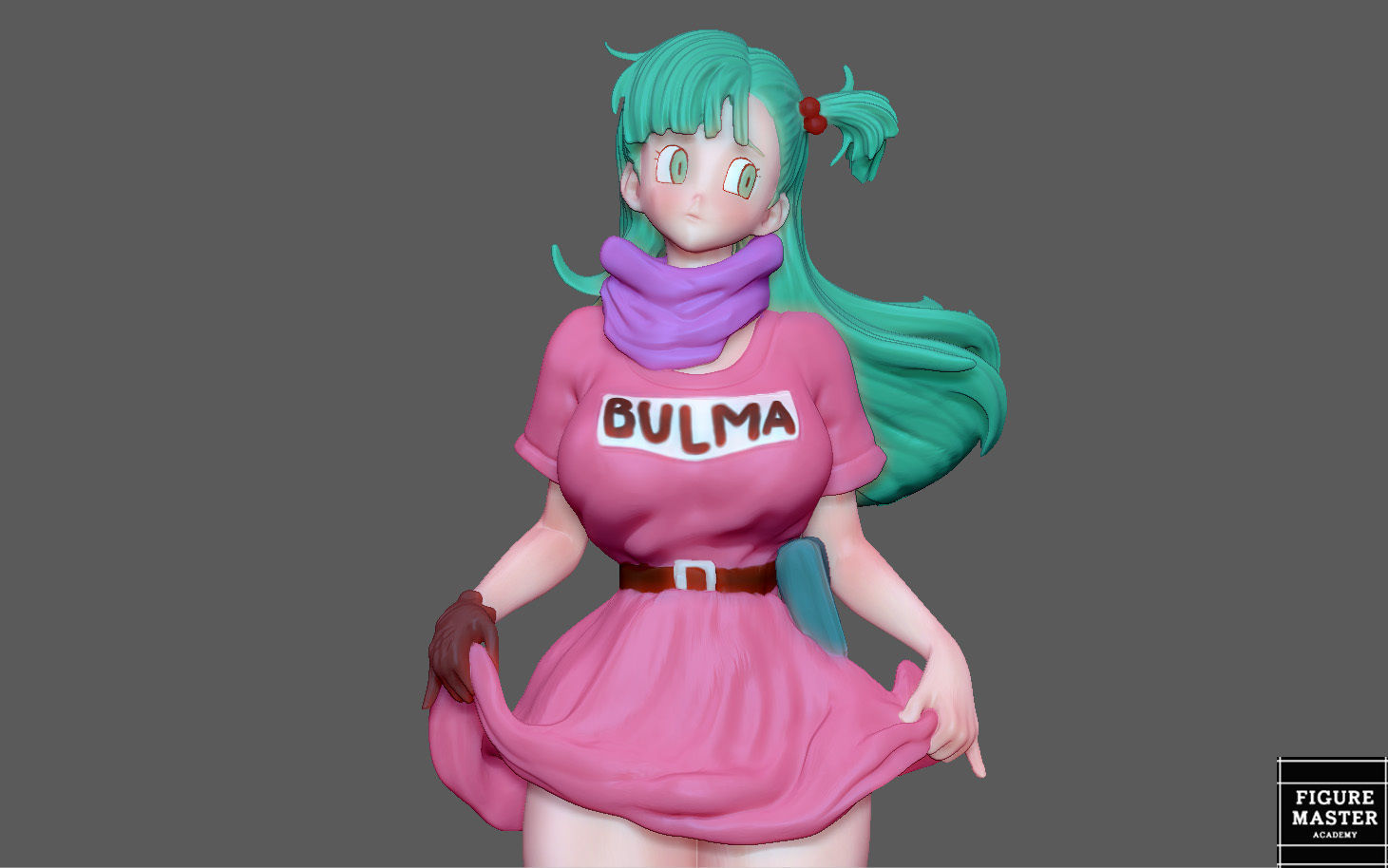  BULMA GIRL DRAGONBALL ANIME ANIMATION 3D PRINT 3D print model_15